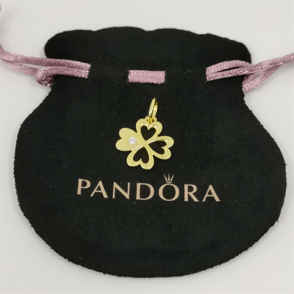 Pandora ME Heart Four-Leaf Clover Medallion Charm
