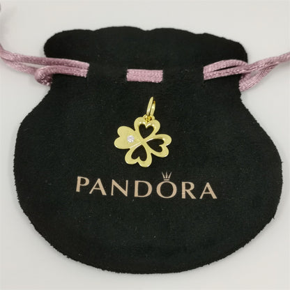 Pandora ME Heart Four-Leaf Clover Medallion Charm