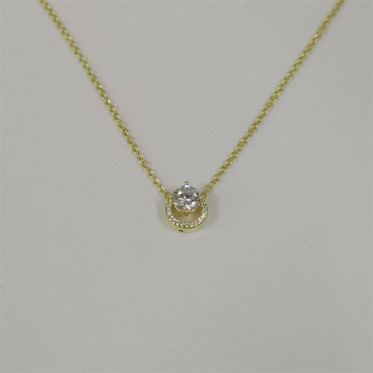Pandora Sparkling Round Halo Pendant Collier Necklace – 45cm