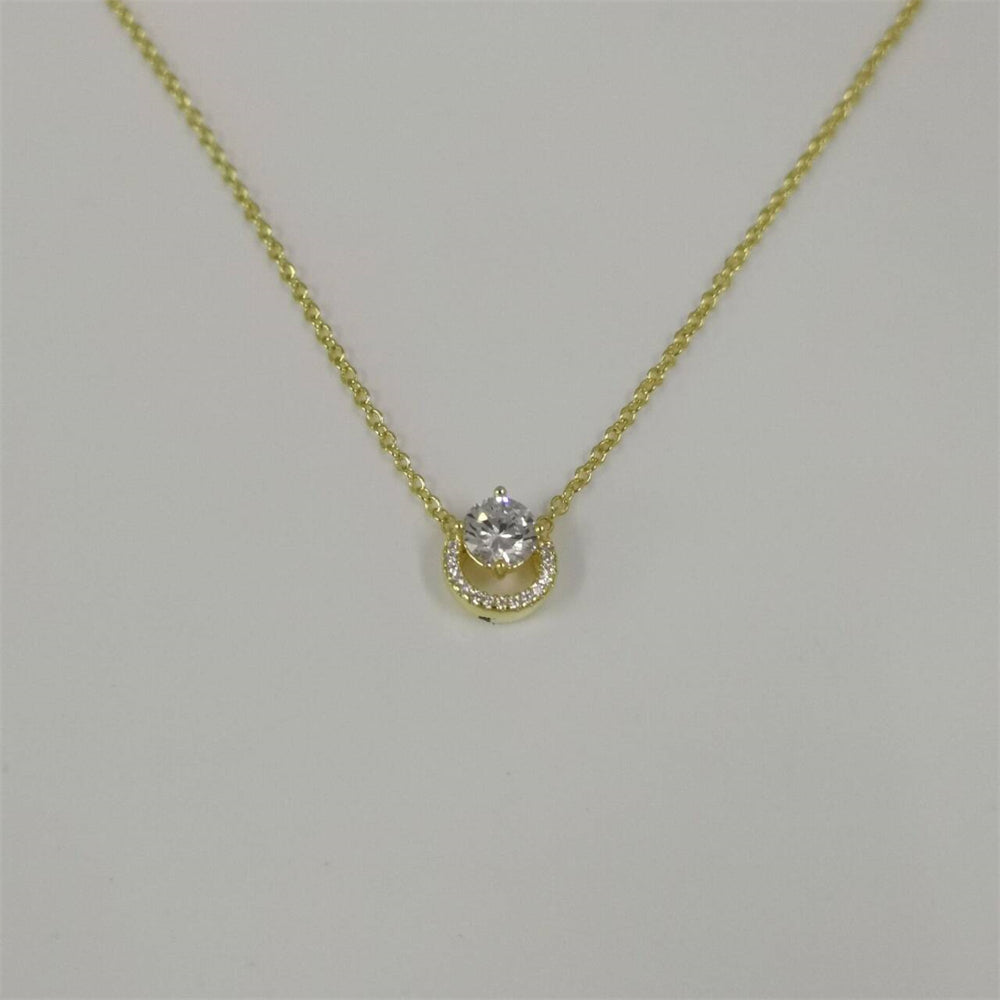 Pandora Sparkling Round Halo Pendant Collier Necklace – 45cm