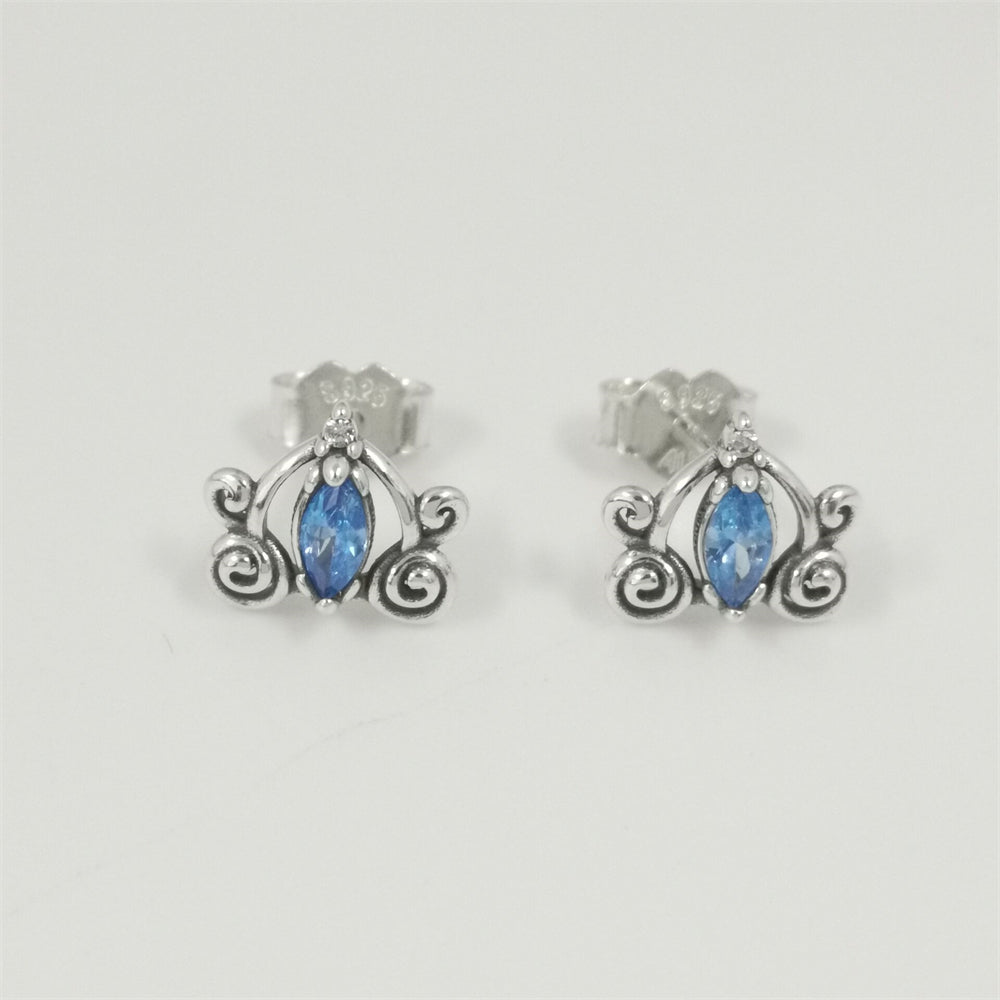 New 925 Sterling Silver Heart-Shaped Earrings – Black, Pink, Red | Elegant Jewelry Gift for Women
