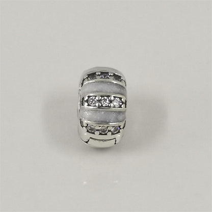Authentic Pandora Stones & Enamel Clip Charm – Sterling Silver