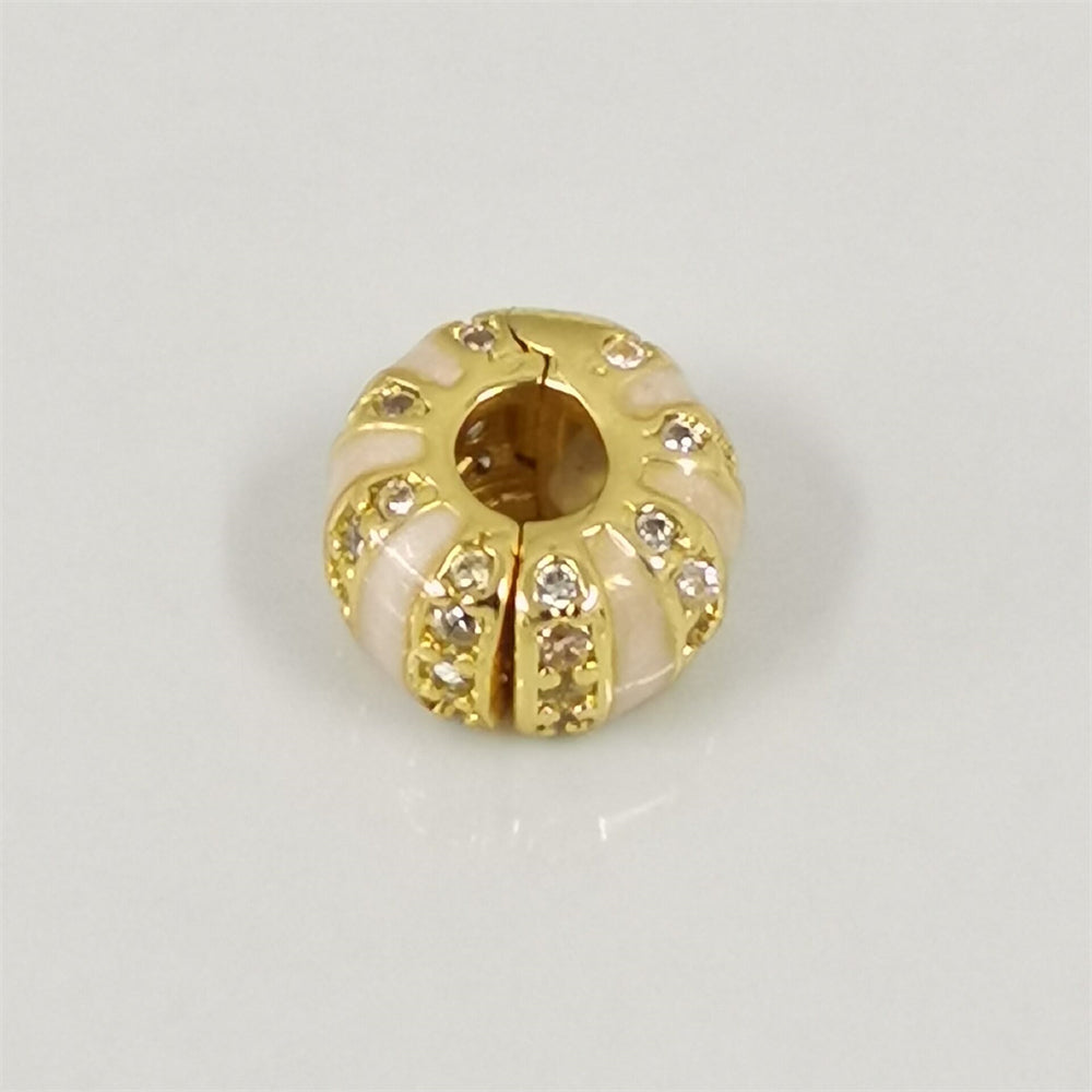Authentic Pandora Stones & Enamel Clip Charm – Sterling Silver