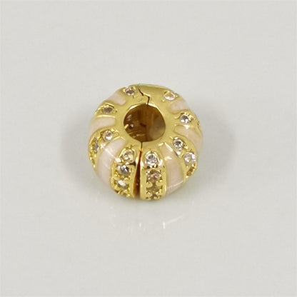 Authentic Pandora Stones & Enamel Clip Charm – Sterling Silver