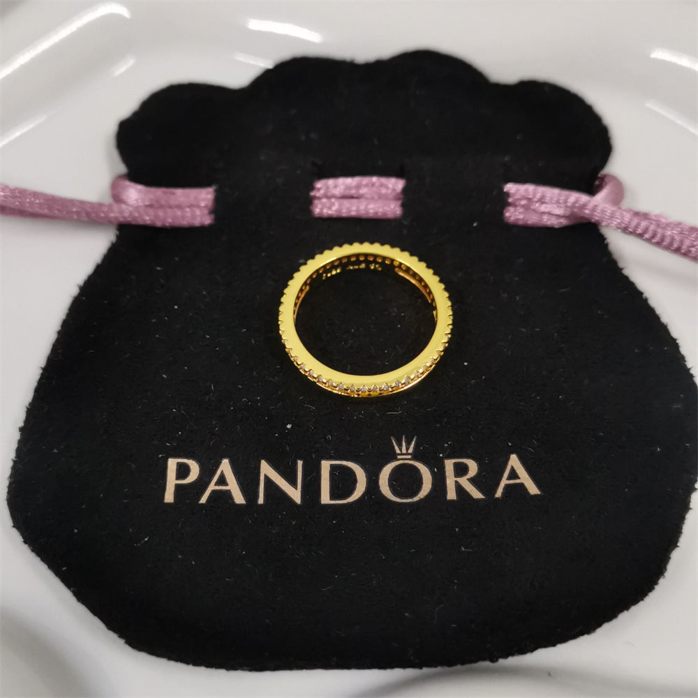 Authentic Pandora Double Band Ring – Sterling Silver Statement Ring