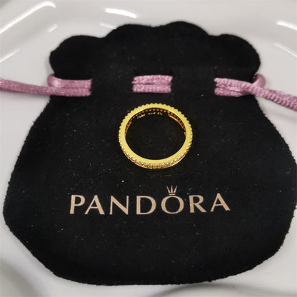 Authentic Pandora Double Band Ring – Sterling Silver Statement Ring
