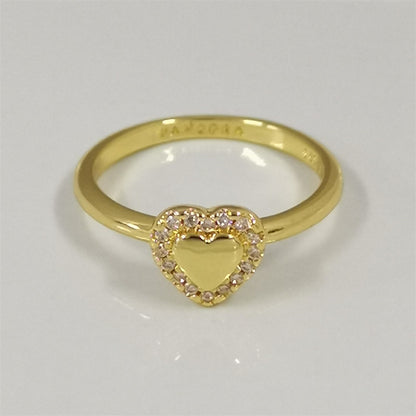 Authentic Pandora Engravable Heart Halo Ring – Sterling Silver