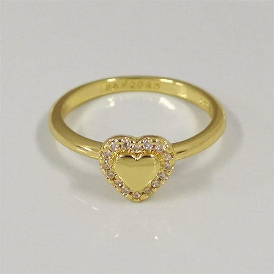 Authentic Pandora Engravable Heart Halo Ring – Sterling Silver