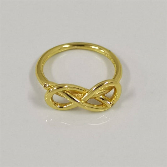 Authentic Pandora Infinity Knot Ring – 14k Gold-Plated Sterling Silver