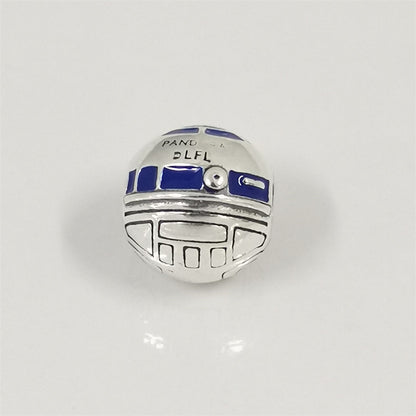 New 925 Sterling Silver Flag & Spaceship Map Charm for DIY Bracelets