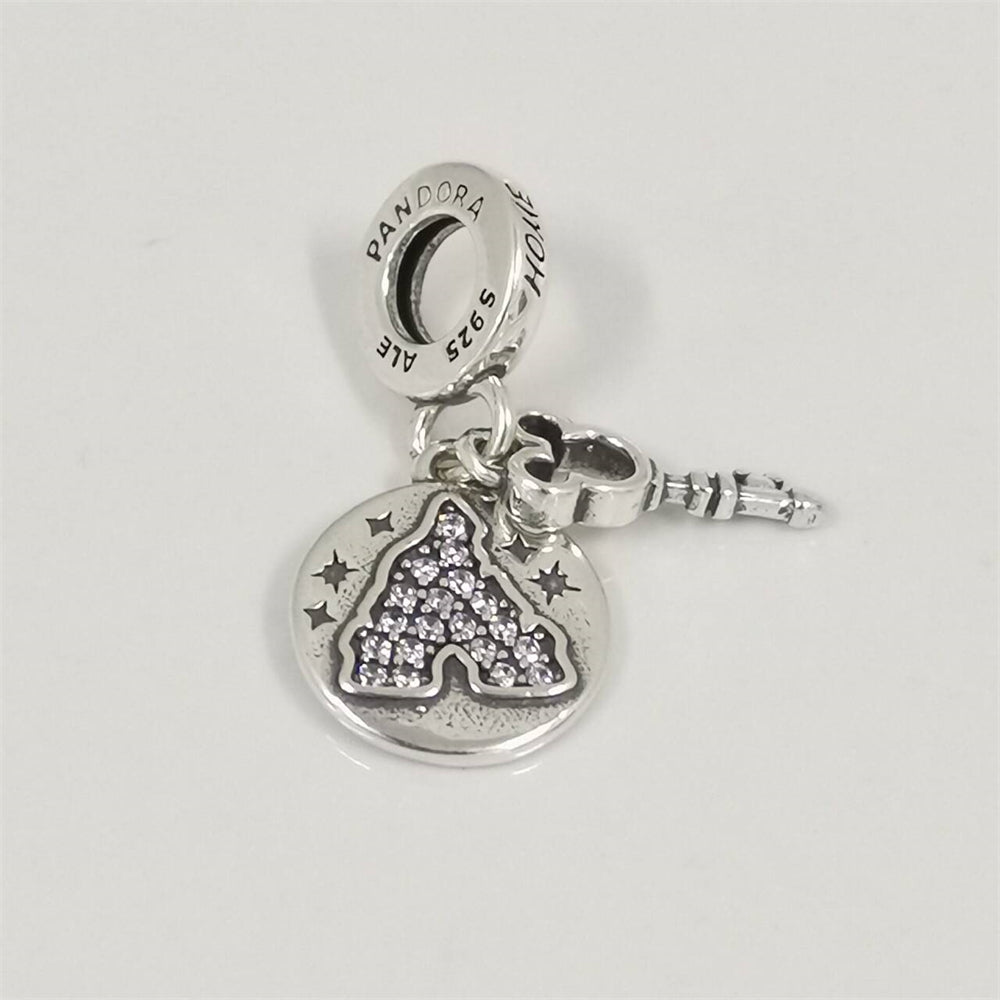 Hot-Selling 925 Sterling Silver Witch Pendant for Bracelets & Keychains – DIY Jewelry Gift