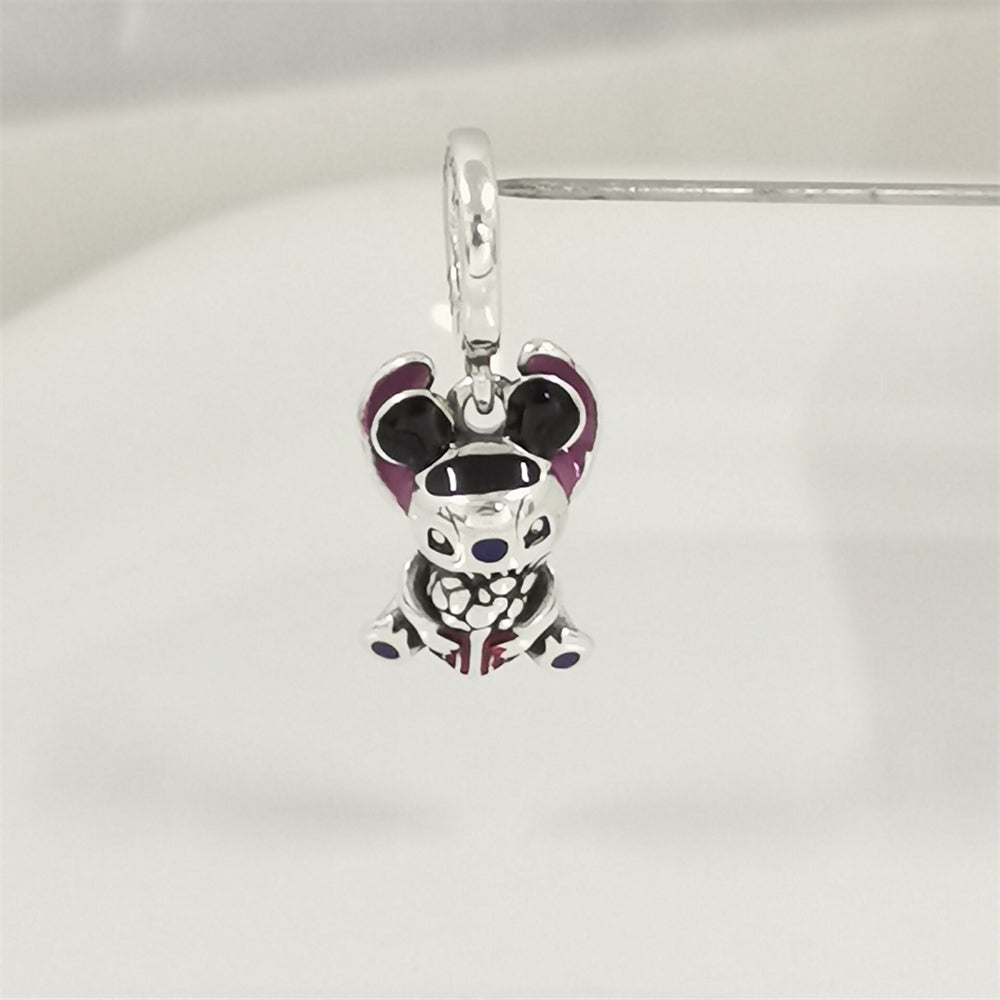 Hot-Selling 925 Sterling Silver Elephant & Mouse Bead Charm for DIY Bracelets