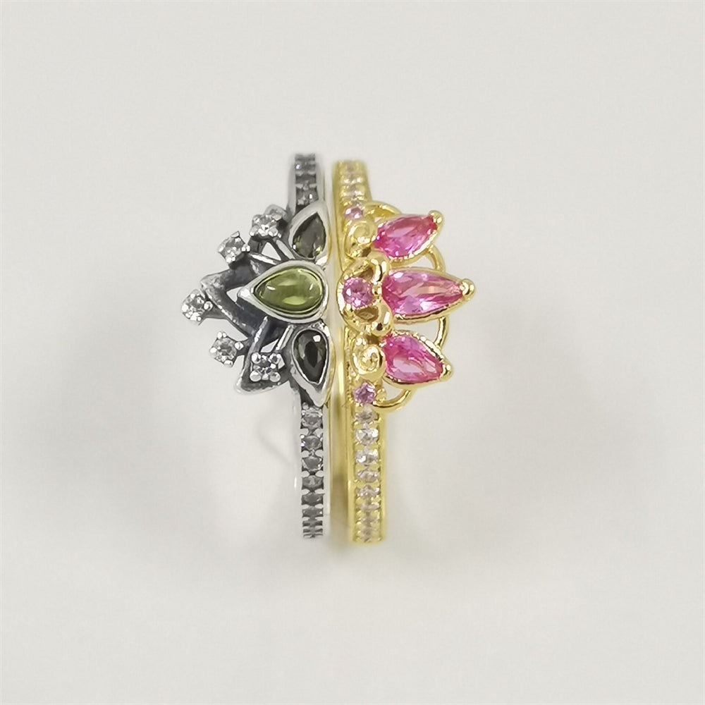 Authentic Pandora Modern Princesses Ring Set – Sterling Silver