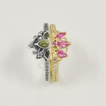 Authentic Pandora Modern Princesses Ring Set – Sterling Silver