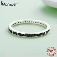Elegant 925 Sterling Silver CZ Stackable Ring for Women Dazzling Wedding & Mother’s Gift Jewelry