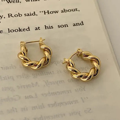 PONYKISS 925 Sterling Silver Twisted Letter U Hoop Earrings for Women Party Minimalist Trendy Fine Jewelry Accessories