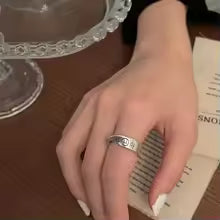 Trendy Irregular Twist Lucky Number Ring for Women – Personalized Fashion Party Jewelry