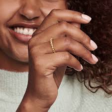 Pandora Gold ME Pyramids Ring | Elegant Geometric Jewelry | Modern Gold Ring