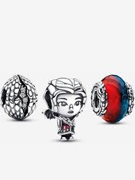 Pandora Game of Thrones Dragon Egg, Daenerys & Ice & Fire Charm Set | GOT-Inspired Jewelry Set | Fantasy Charms