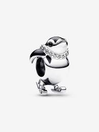 Pandora Skiing Penguin Charm | Winter Sports Charm | Fun Holiday Jewelry