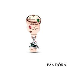 Pandora Two-tone Santa Claus in Hot Air Balloon Charm | Festive Christmas Charm | Holiday Jewelry