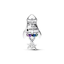 Pandora Space Love Rocket Charm