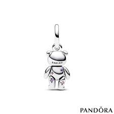Pandora Movable Teddy Bear Dangle Charm