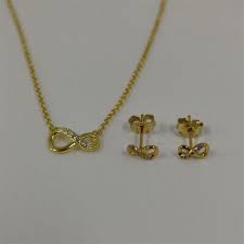 Pandora Gold Sparkling Infinity Set
