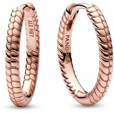 Pandora Moments Small Charm Hoop Earrings – Elegant Customizable Hoops for Women
