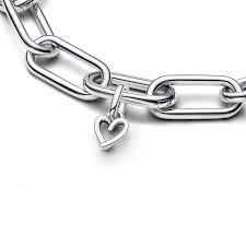 Pandora ME Freehand Heart Mini Dangle Charm – Sterling Silver Symbol of Love
