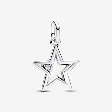 Pandora ME Sparkling Star Medallion Charm – Sterling Silver with Cubic Zirconia