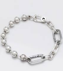 Pandora ME Metal Bead & Link Chain Bracelet – Available in 16cm, 17cm, and 20cm