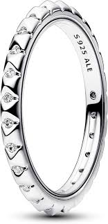 Pandora ME Pyramids Ring – S925 Sterling Silver Geometric Statement Ring