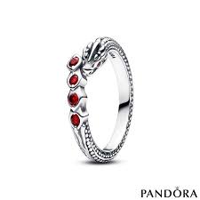 Pandora Game of Thrones Dragon Sparkling Ring – Sterling Silver with Red Cubic Zirconia