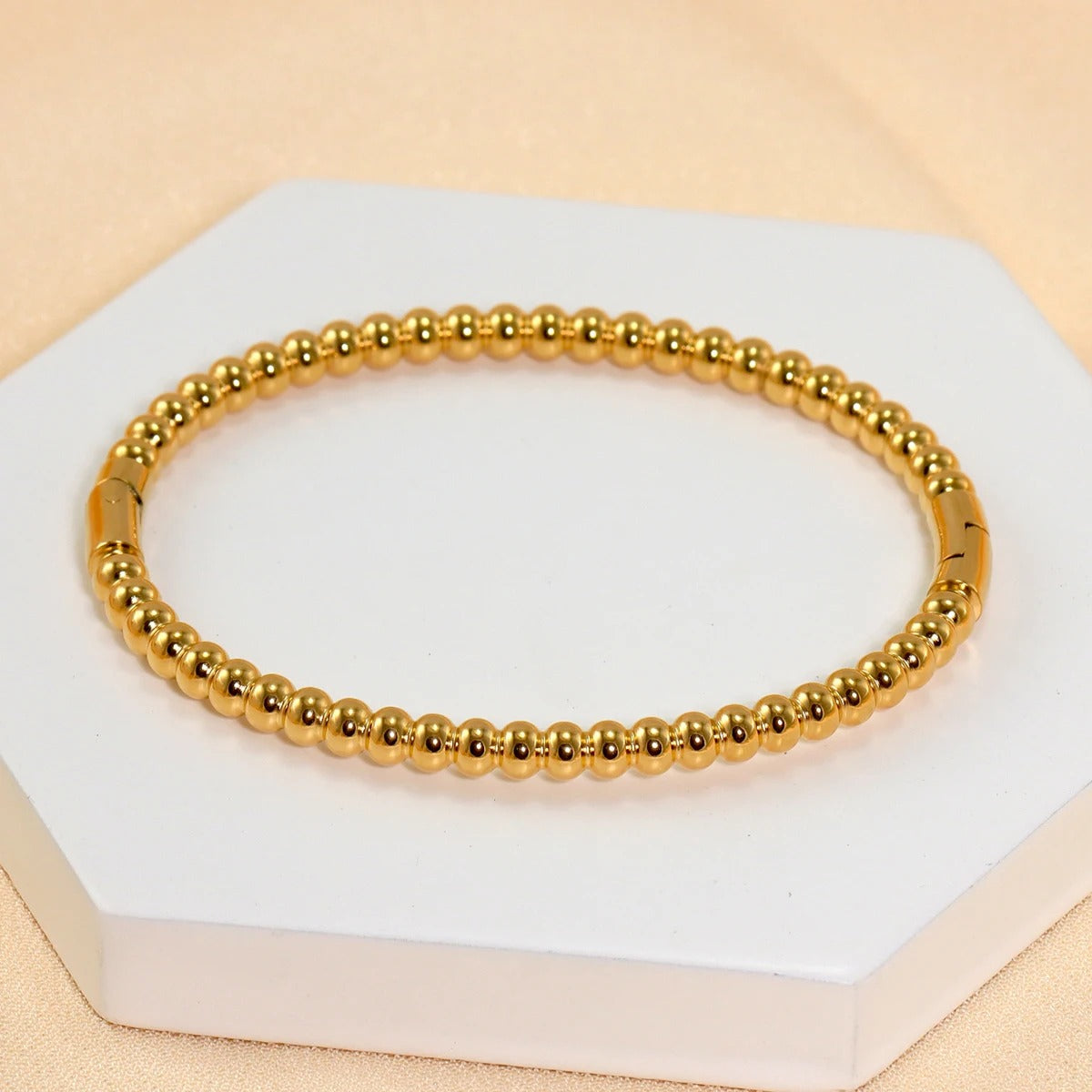 Stainless Steel Love Heart Bracelet Set for Women Daily Wear