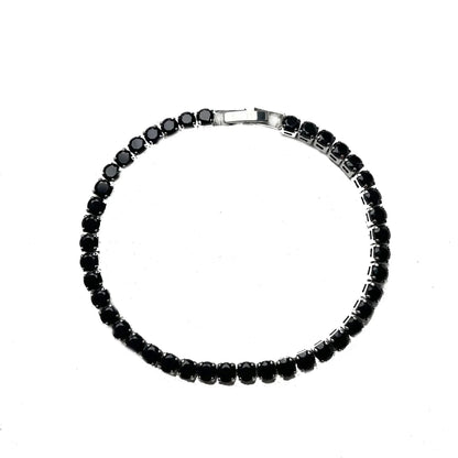 Luxury Hip hop Iced Out Cubic Zirconia Crystal Tennis Bracelets For Women Men Gold Color Silver Color Bracelet Chain Jewelry