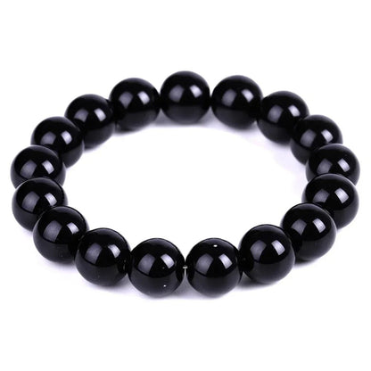 Black Obsidian Natural Stone Bracelet Anti-Anxiety Weight Loss