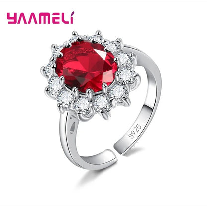 925 Sterling Silver Women’s Wedding Engagement Ring with CZ