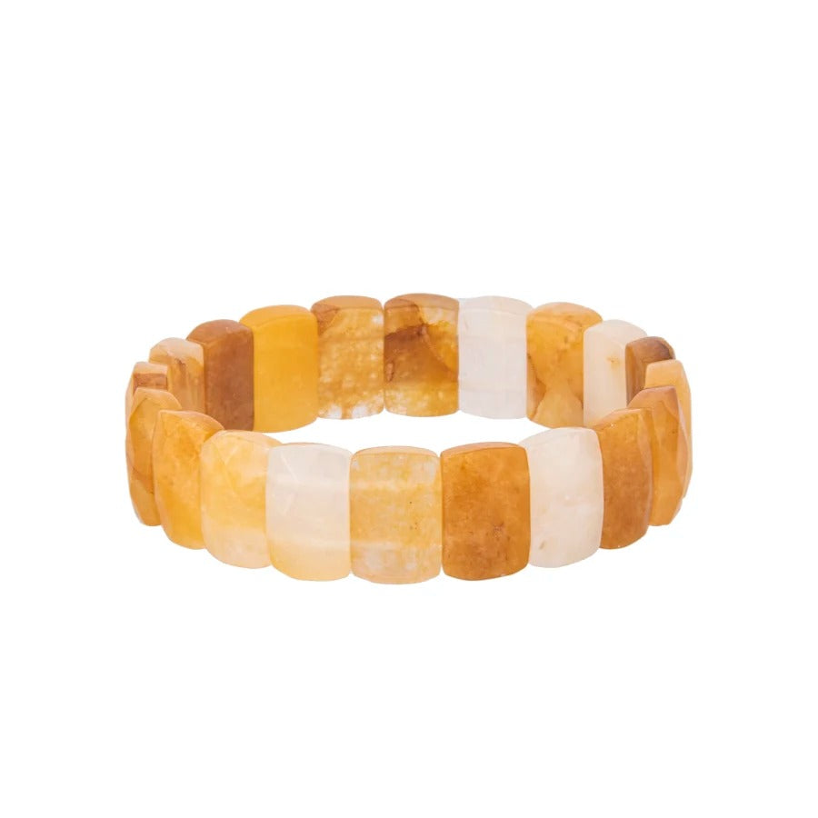 1pc creative overbearing punk retro natural stone crystal Obsidian tiger eye Rectangular hand row for women and men
