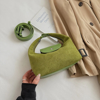Women’s Small Faux Suede Underarm Shoulder Bag