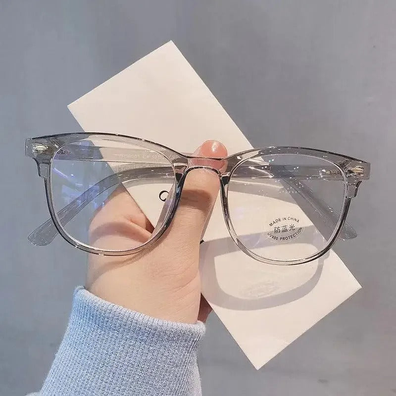 Anti Blue Light Square Glasses Transparent Blue Blocking Eyewear for Women & Men