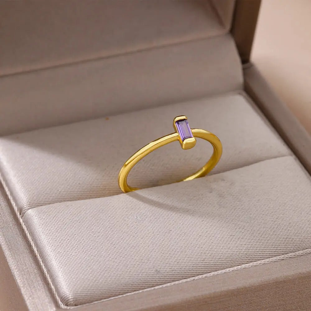 Trend Gold CZ Open Ring Women’s Wedding Finger Jewelry