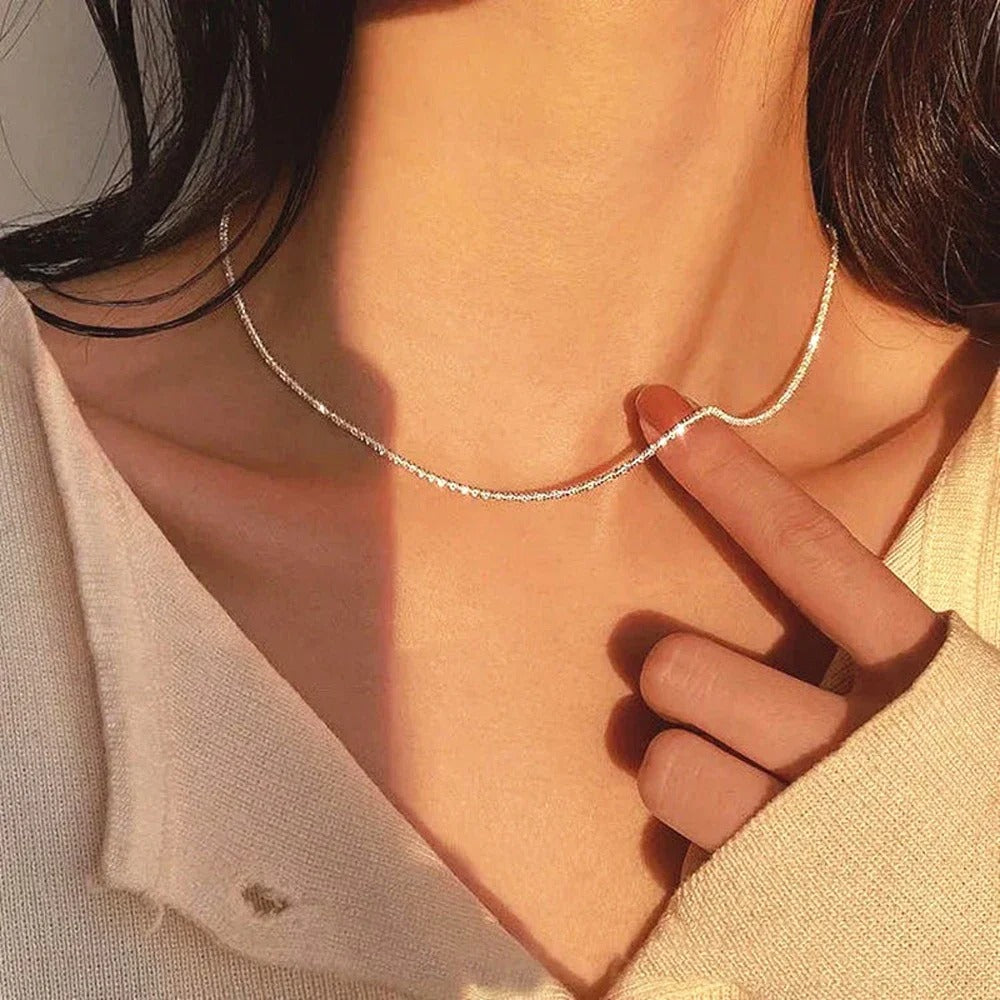 SUMENG 2025 New Fashion K-pop Pearl Choker Necklace Cute Double Layer Chain Pendant For Women Jewelry Girl Gift
