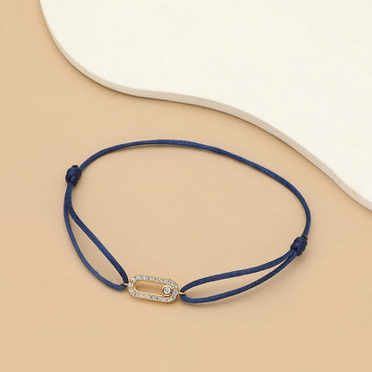 Adjusted Size Can Move Stone Multiple colors Rope Woven bracelet For Women And Men Fashion Jewelry 2025 New Bracelets Woman