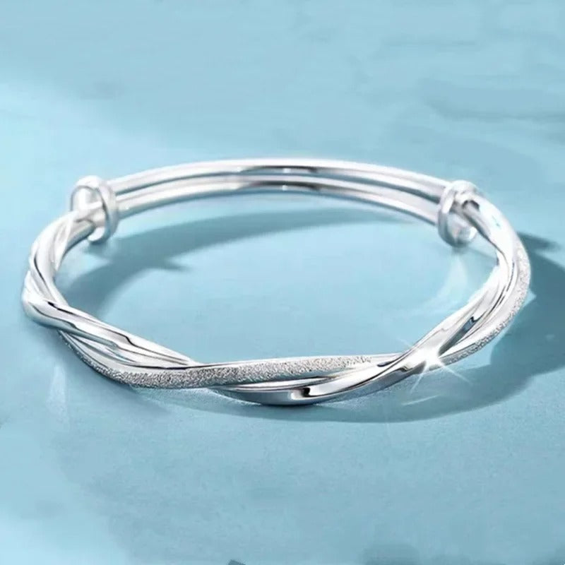925 Sterling Silver Peacock Open Bracelet for Women Luxury Jewelry