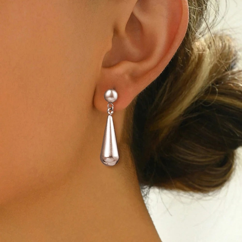 Steel Earrings Women's Heart Geometric Earrings Various Elegant Ladies Fashion Jewelry Gift