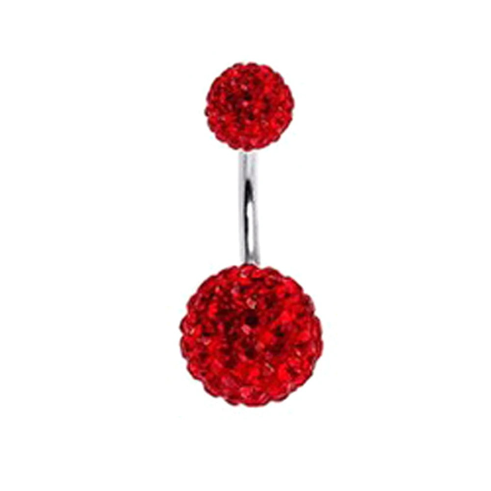 Stainless Steel Belly Piercing Crystal Body Accessory