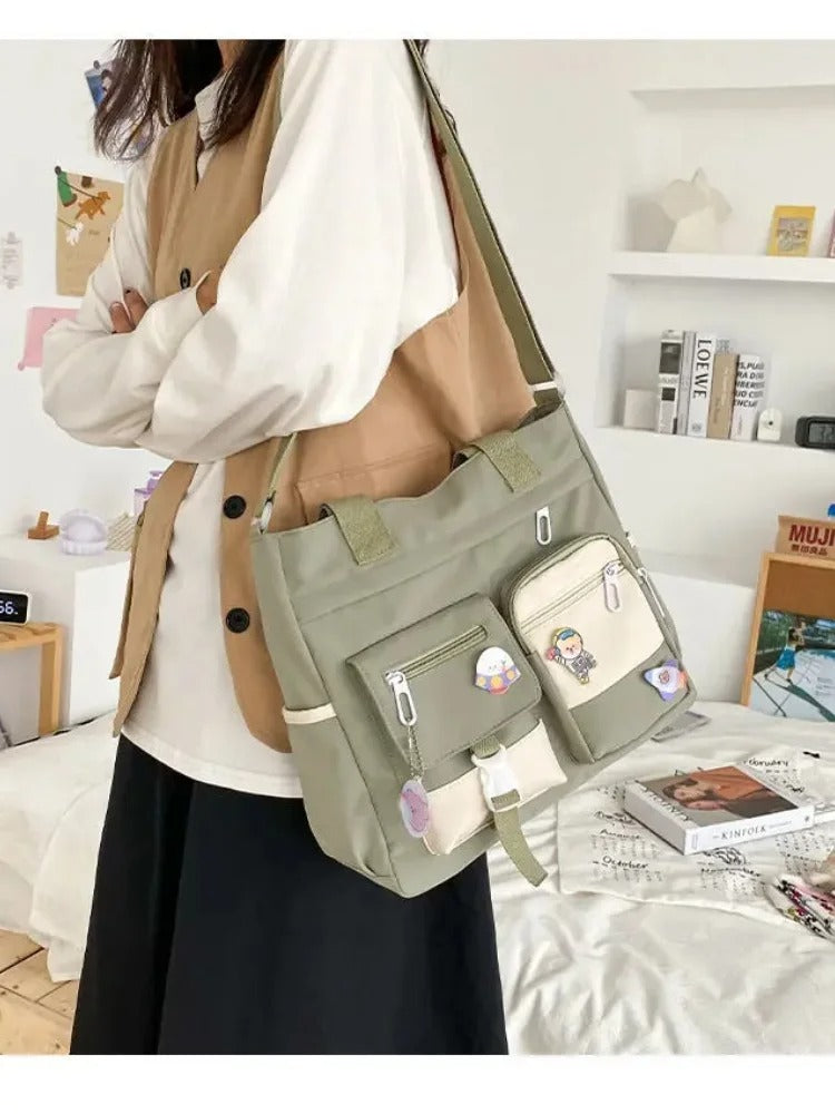 Waterproof Oxford Nylon Shoulder Crossbody Bag for Women