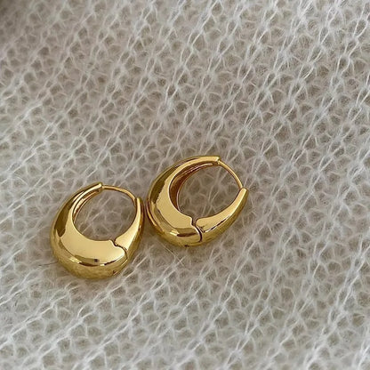 Europe Double Layered Zircon Hoop Earrings For Women Gold Silver Color Personality Punk Earring Party Jewelry Gifts