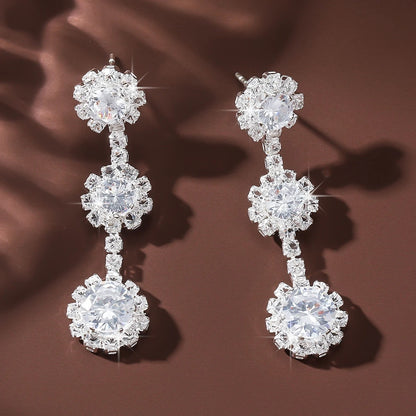 2PC Women's Fashion Trend DIY Pearl Petal Ball Earrings Outdoor Travel Carnival Banquet Party Holiday Dressing Gifts